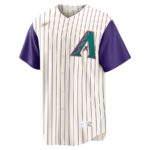 Luis Gonzalez 20 Arizona Diamondbacks Alternate Cooperstown Collection Men Jersey - Cream/Purple