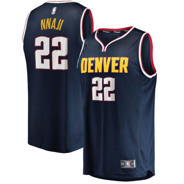 Zeke Nnaji Denver Nuggets Fanatics 2021/22 Fast Break Replica Jersey - Icon Edition - Navy