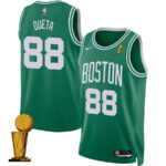 Neemias Queta 88 Boston Celtics 2024 FINALS CHAMPIONS Jersey - Icon Edition - Kelly Green