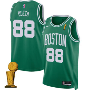 Neemias Queta 88 Boston Celtics 2024 FINALS CHAMPIONS Jersey - Icon Edition - Kelly Green