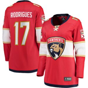 Evan Rodrigues Florida Panthers Fanatics Women's Home Breakaway Player Jersey - Red