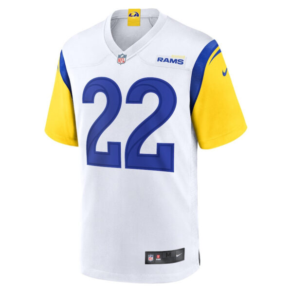 Blake Corum 22 Los Angeles Rams Game Men Jersey - White