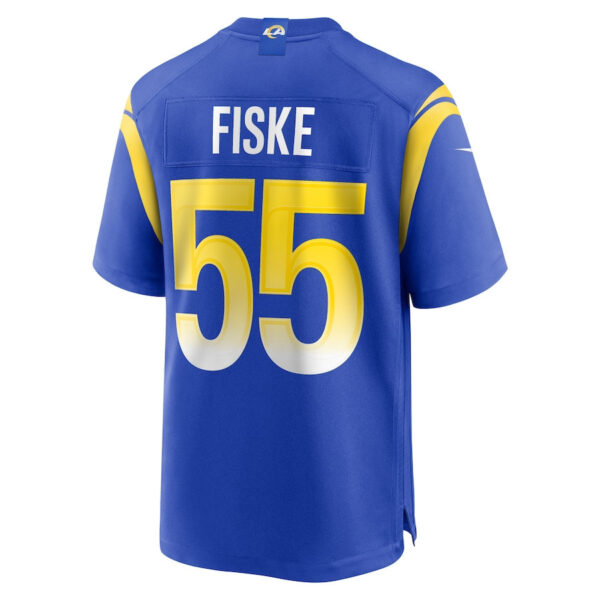 Braden Fiske 55 Los Angeles Rams Team Game Men Jersey - Royal