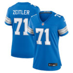 Kevin Zeitler 71 Detroit Lions Women's Game Jersey - Blue