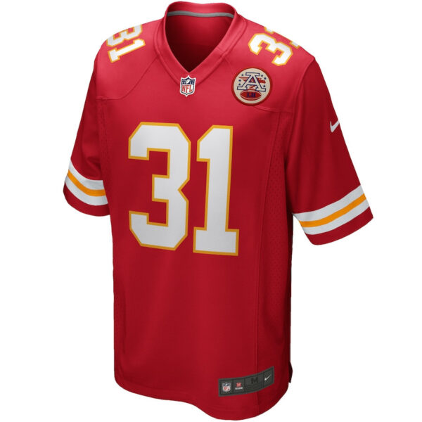 Priest Holmes 31 Kansas City Chiefs Men Game Retired Jersey - Red