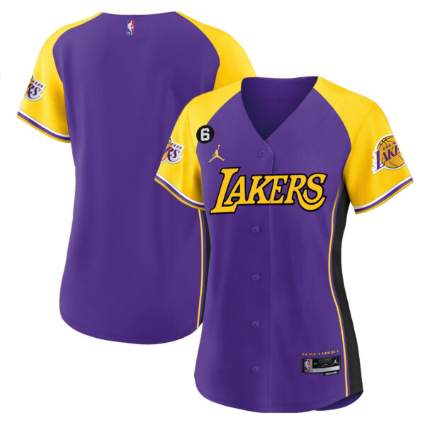 Los Angeles Lakers Alternate Baseball Jersey - Purple