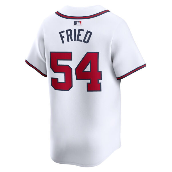 Max Fried 54 Atlanta Braves Home Limited Player Men Jersey - White