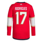 Evan Rodrigues 17 Florida Panthers 2024 STANLEY CUP Final Home Breakaway Jersey - Men, Red