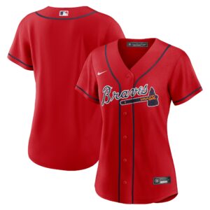 Atlanta Braves  Women's Alternate Replica Team Jersey - Red