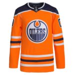 Edmonton Oilers adidas  Home  Primegreen Authentic Custom Jersey - Orange
