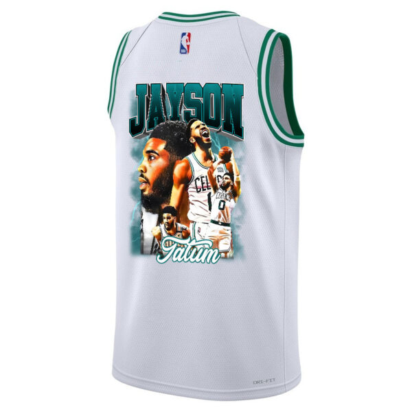 Jayson Tatum 0 Boston Celtics 2024 Legacy of The Legend Swingman Jersey - Final Champions Patch - White