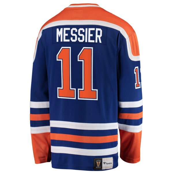 Mark Messier Edmonton Oilers Fanatics Premier Breakaway Retired Player Jersey - Blue