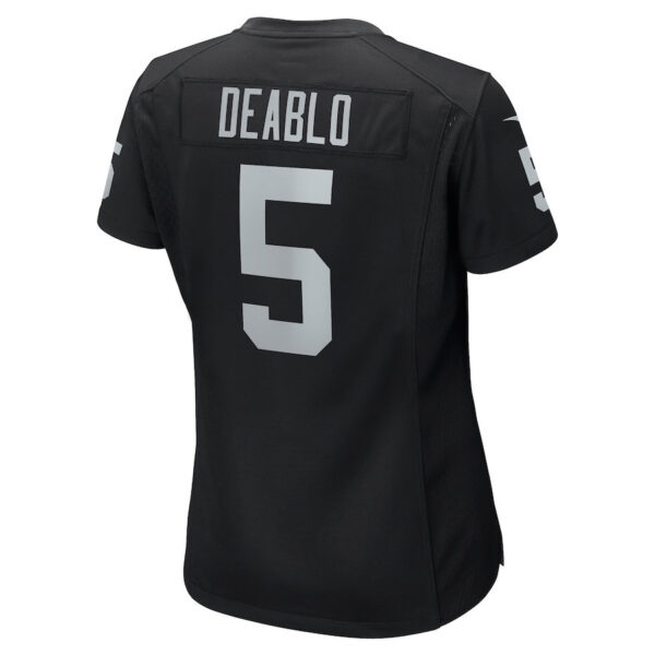 Divine Deablo 5 Las Vegas Raiders Women Game Jersey - Black