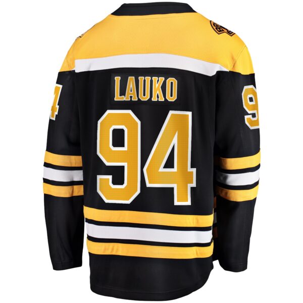 Jakub Lauko Boston Bruins Fanatics Home Premier Breakaway Player Jersey - Black