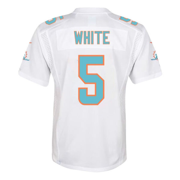 Jalen Ramsey 5 Signed Miami Dolphins Game YOUTH Jersey - White V2