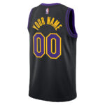 Los Angeles Lakers 2023/24 Swingman Jersey Customized - City Edition - Black