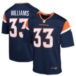 Javonte Williams 33 Denver Broncos Alternate Game YOUTH Jersey - Navy