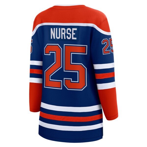 Darnell Nurse Edmonton Oilers Fanatics Women's Home Breakaway Player Jersey - Royal