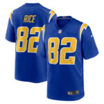 Brenden Rice Los Angeles Chargers 2024 2nd Alternate Game Player Jersey - Royal