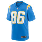 Cornelius Johnson 86 Los Angeles Chargers Team Game Men Jersey - Powder Blue