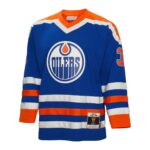 Grant Fuhr Edmonton Oilers Mitchell & Ness  1986/87 Blue Line Player Jersey - Royal
