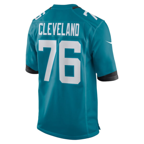 Ezra Cleveland 76 Jacksonville Jaguars Game Men Jersey - Teal