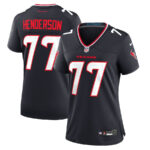 LaDarius Henderson 77 Houston Texans Women's Game Jersey - Navy