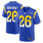 Kamren Kinchens 26 Los Angeles Rams Team Game Men Jersey - Royal