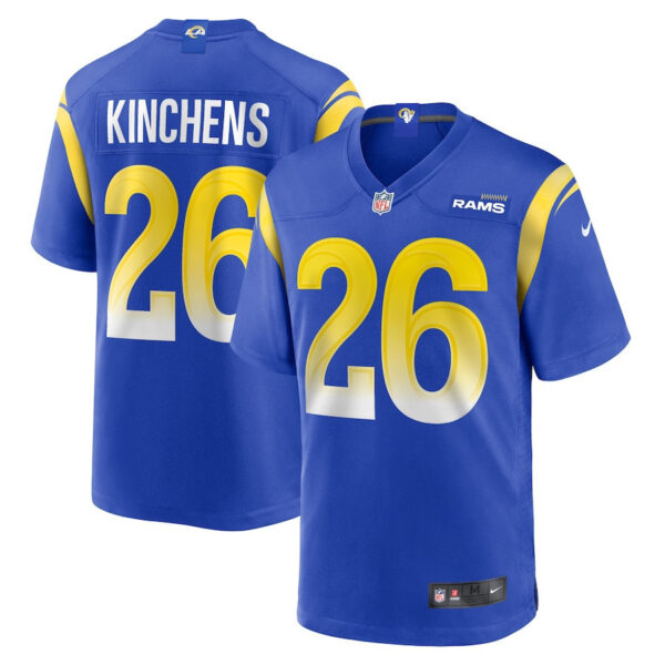 Kamren Kinchens 26 Los Angeles Rams Team Game Men Jersey - Royal