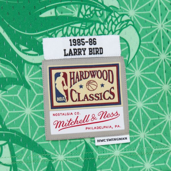 Larry Bird Boston Celtics Mitchell & Ness 1985/86 Hardwood Classics Asian Heritage 6.0 Swingman Throwback Player Jersey - Kelly Green