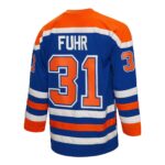 Grant Fuhr Edmonton Oilers Mitchell & Ness  1986/87 Blue Line Player Jersey - Royal
