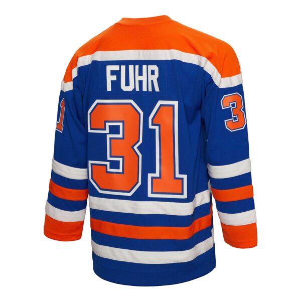 Grant Fuhr Edmonton Oilers Mitchell & Ness  1986/87 Blue Line Player Jersey - Royal