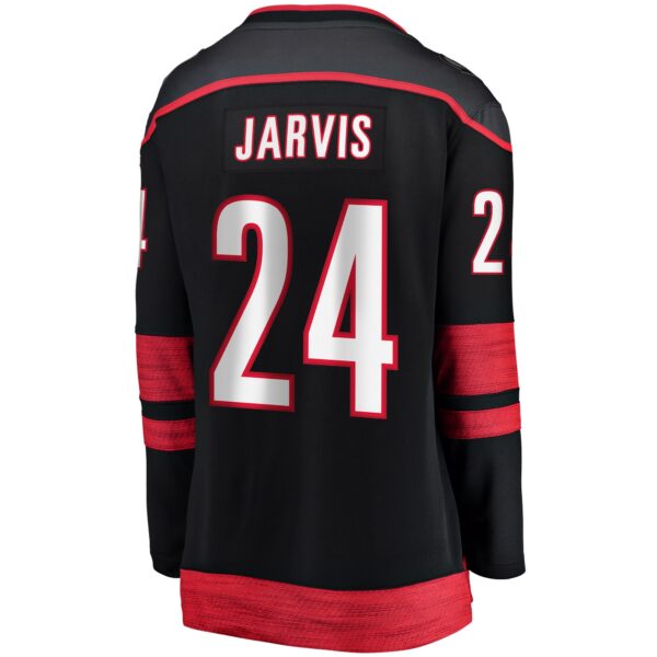 Seth Jarvis Carolina Hurricanes Fanatics Women's Home Breakaway Player Jersey - Black