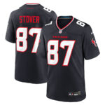 Cade Stover 87 Houston Texans Game Men Jersey - Navy