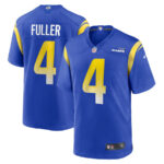 Jordan Fuller 4 Los Angeles Rams Men Game Jersey - Royal