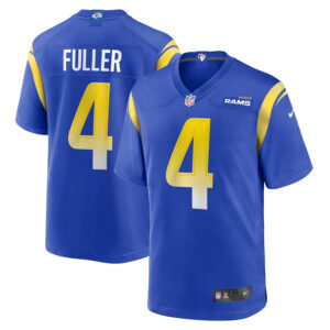 Jordan Fuller 4 Los Angeles Rams Men Game Jersey - Royal