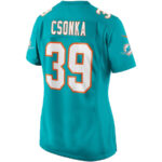 Larry Csonka 39 Miami Dolphins Women Game Retired Jersey - Aqua