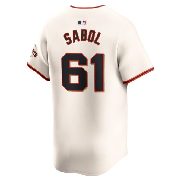 Blake Sabol San Francisco Giants  Home Limited Player Jersey - Cream