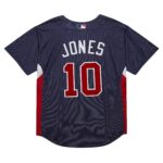 Chipper Jones Atlanta Braves Mitchell & Ness Cooperstown Collection 2007 Batting Practice Jersey - Navy
