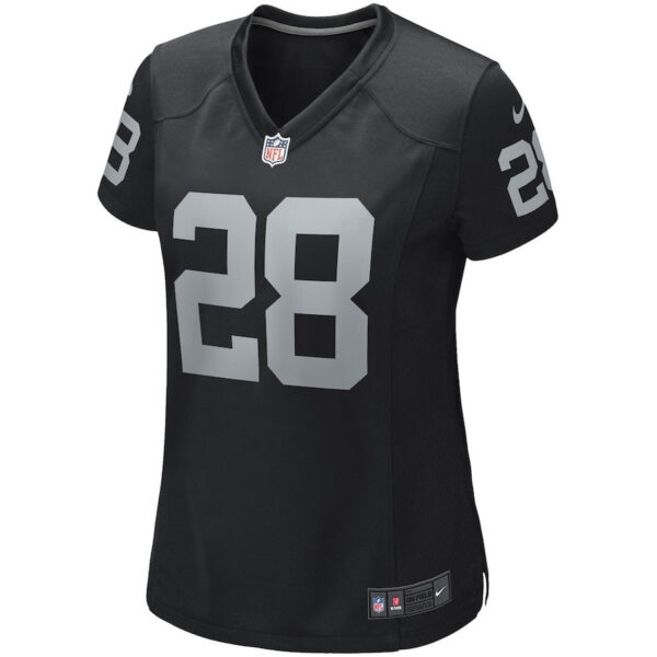 Josh Jacobs 28 Las Vegas Raiders Women Game Jersey - Black
