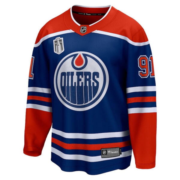 Evander Kane 91 Edmonton Oilers 2024 Stanley Cup Final Home Breakaway Player Jersey - Royal