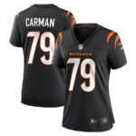 Jackson Carman 79 Cincinnati Bengals Women Game Jersey - Black