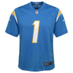 Joe Alt Los Angeles Chargers 2024 NFL Draft First Round Pick Player Game YOUTH Jersey - Powder Blue