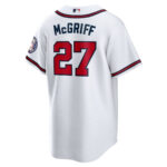 Fred McGriff 27 Atlanta Braves 2023 Hall of Fame Patch Inline Men Jersey - White