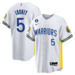 Kevon Looney 5 Golden State Warriors Baseball Men Jersey - White