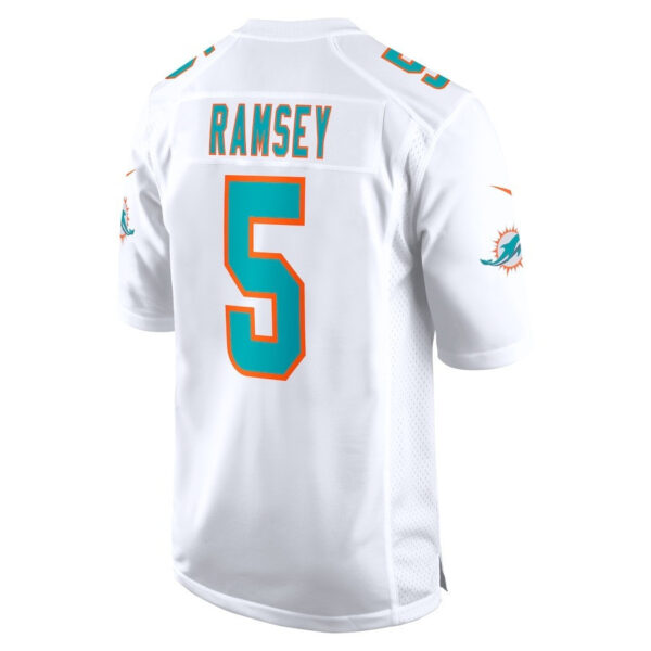 Jalen Ramsey 5 Signed Miami Dolphins Game Men Jersey - White V2