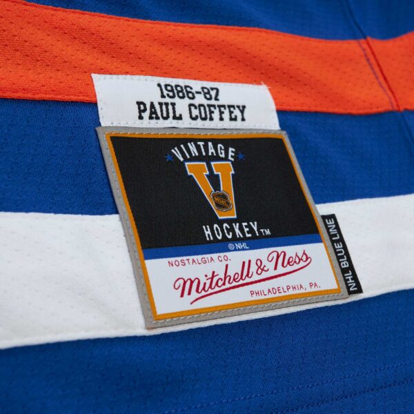 Paul Coffey Edmonton Oilers Mitchell & Ness  1986/87 Blue Line Player Jersey - Royal