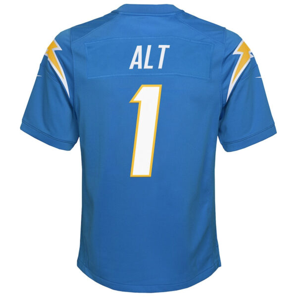 Joe Alt Los Angeles Chargers 2024 NFL Draft First Round Pick Player Game YOUTH Jersey - Powder Blue