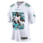 Tyreek Hill 10 Signed Miami Dolphins Cheetah Game Men Jersey - White