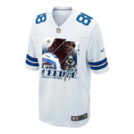 CeeDee Lamb 88 Dallas Cowboys Signed Glass Home Game Men Jersey - White